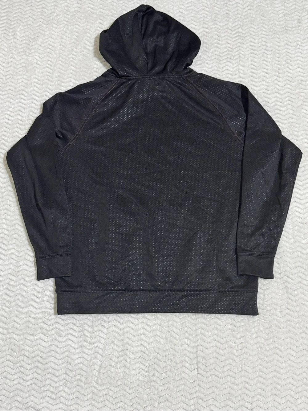 Marvel Men's XL Deadpool Long Sleeved Pull-over Hoodie Black Red Polyester
